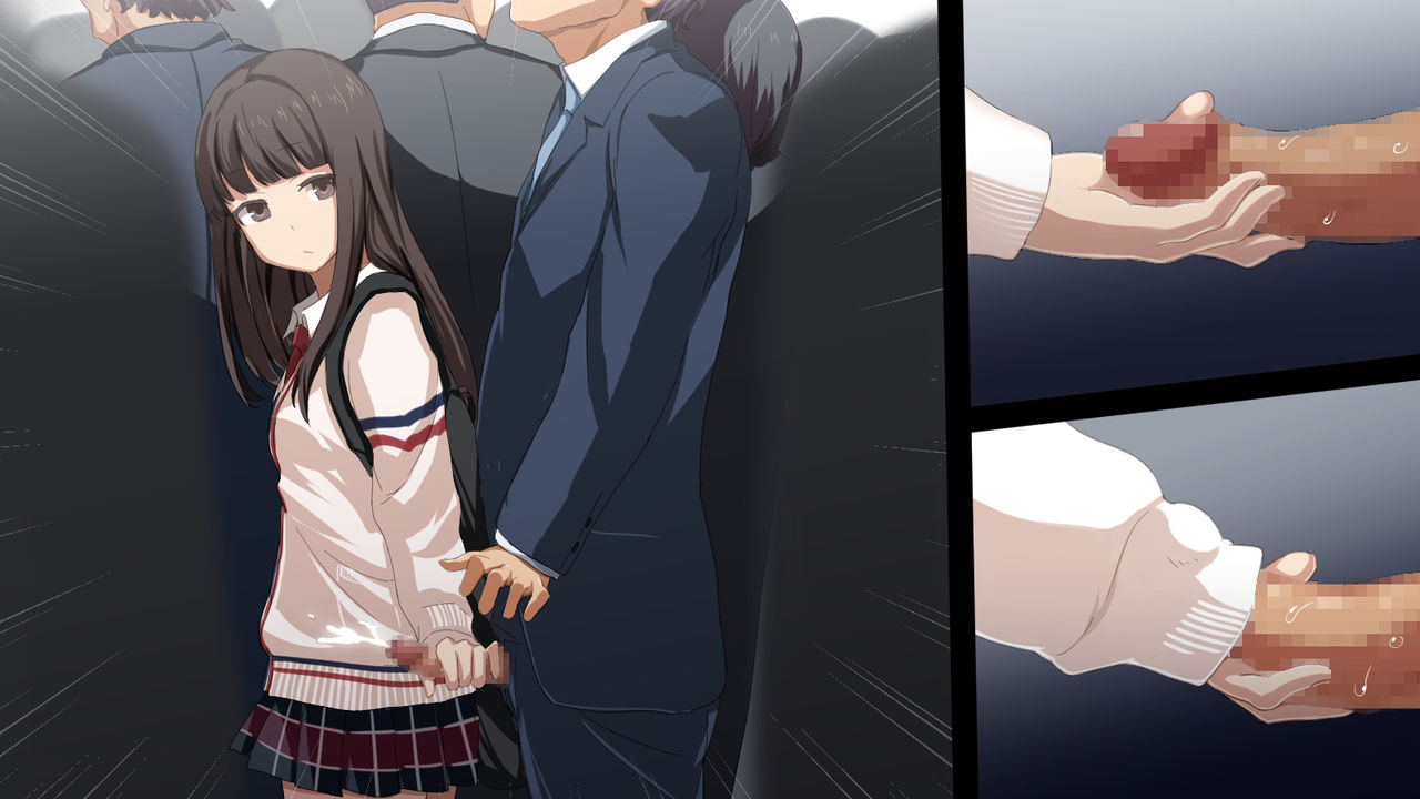 Koakuma JK ni Shiboritorareru Manin Gyaku Chikan Densha page 4 full