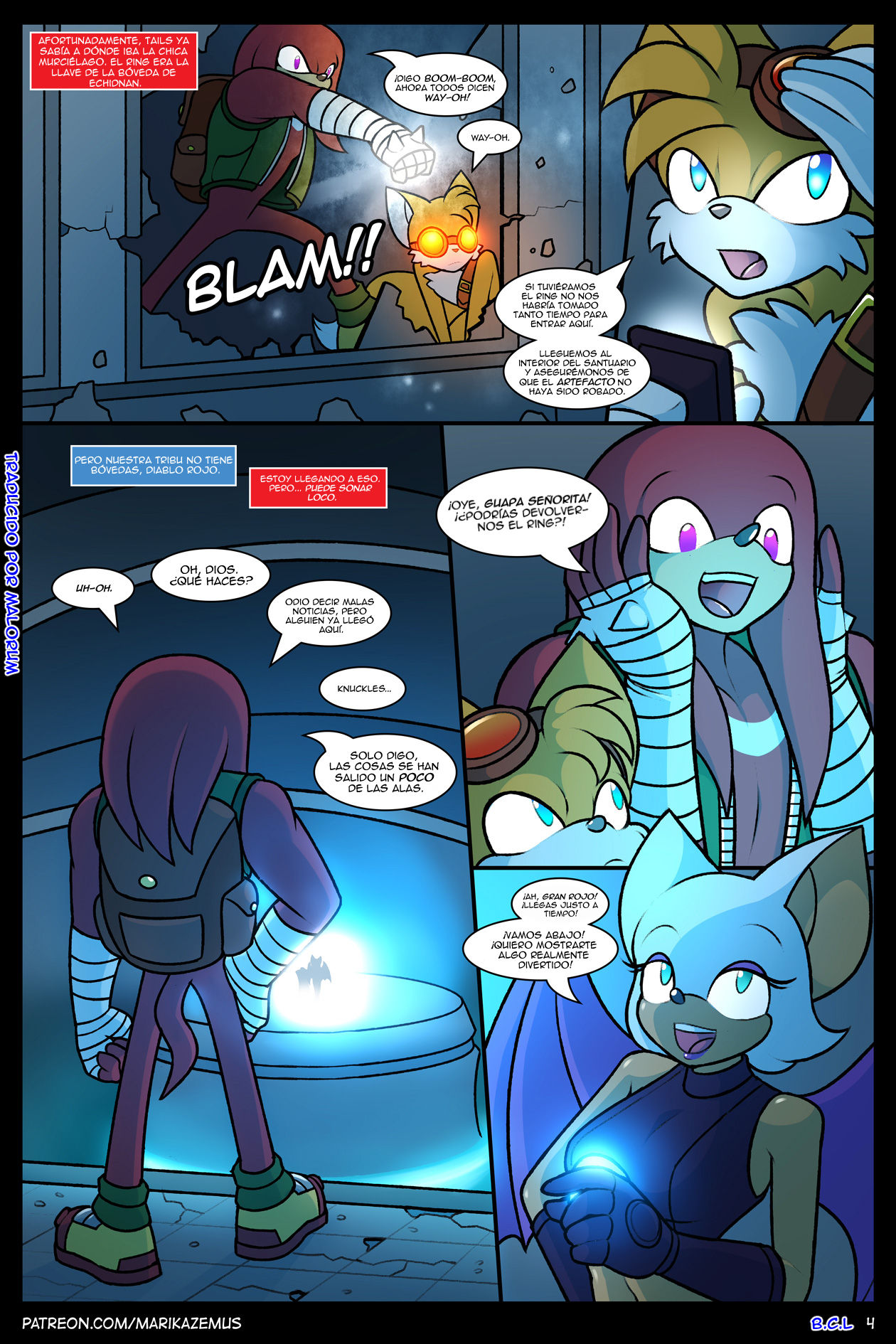 Sonic Boom: Echidna Nights | Noches de Echidnas page 4 full