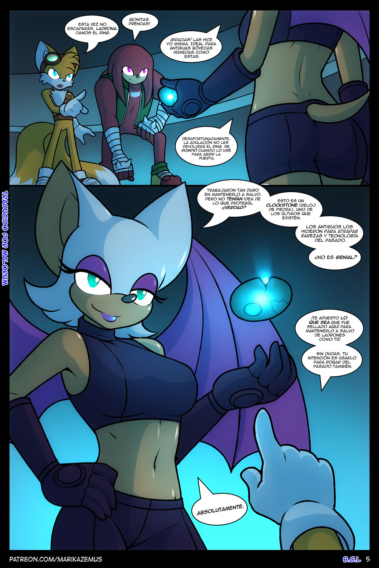 Sonic Boom: Echidna Nights | Noches de Echidnas page 5 full