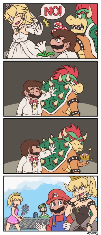 Bowsette/Peacher Super Crown Fanart cover