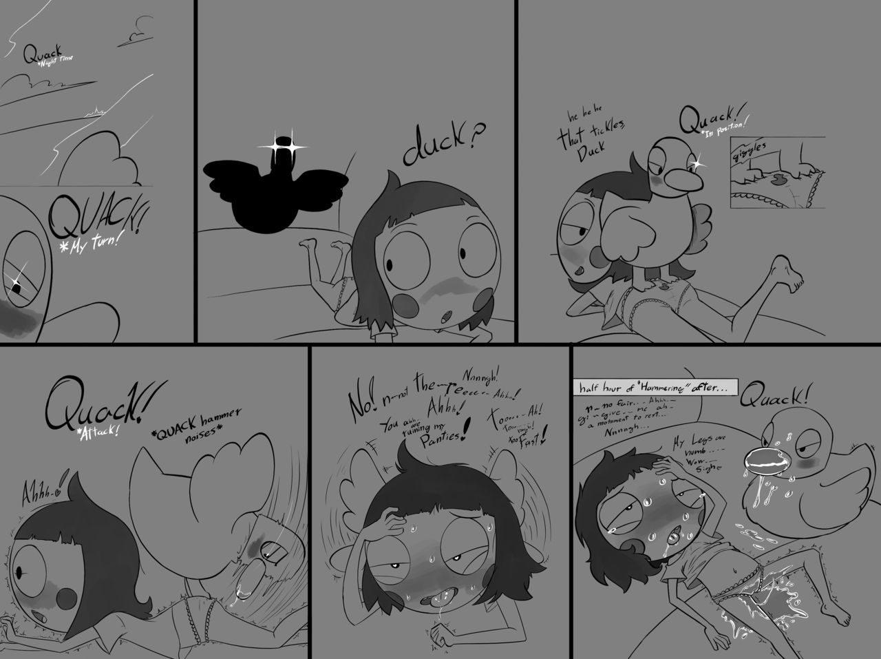 Sarah and Duck Gray Scale Set page 3 full