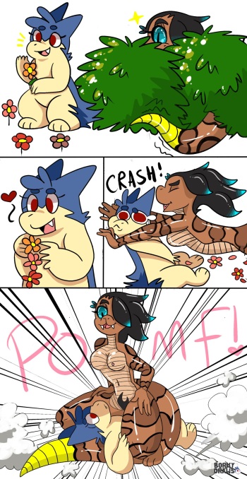 Typhlosion X Snake Girl cover