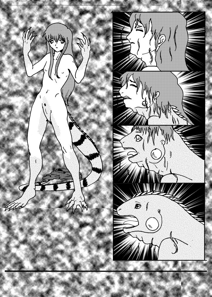 Girl turn to a anthro iguana page 10 full