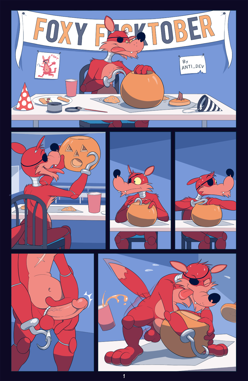 Foxy's Fucktober page 1 full