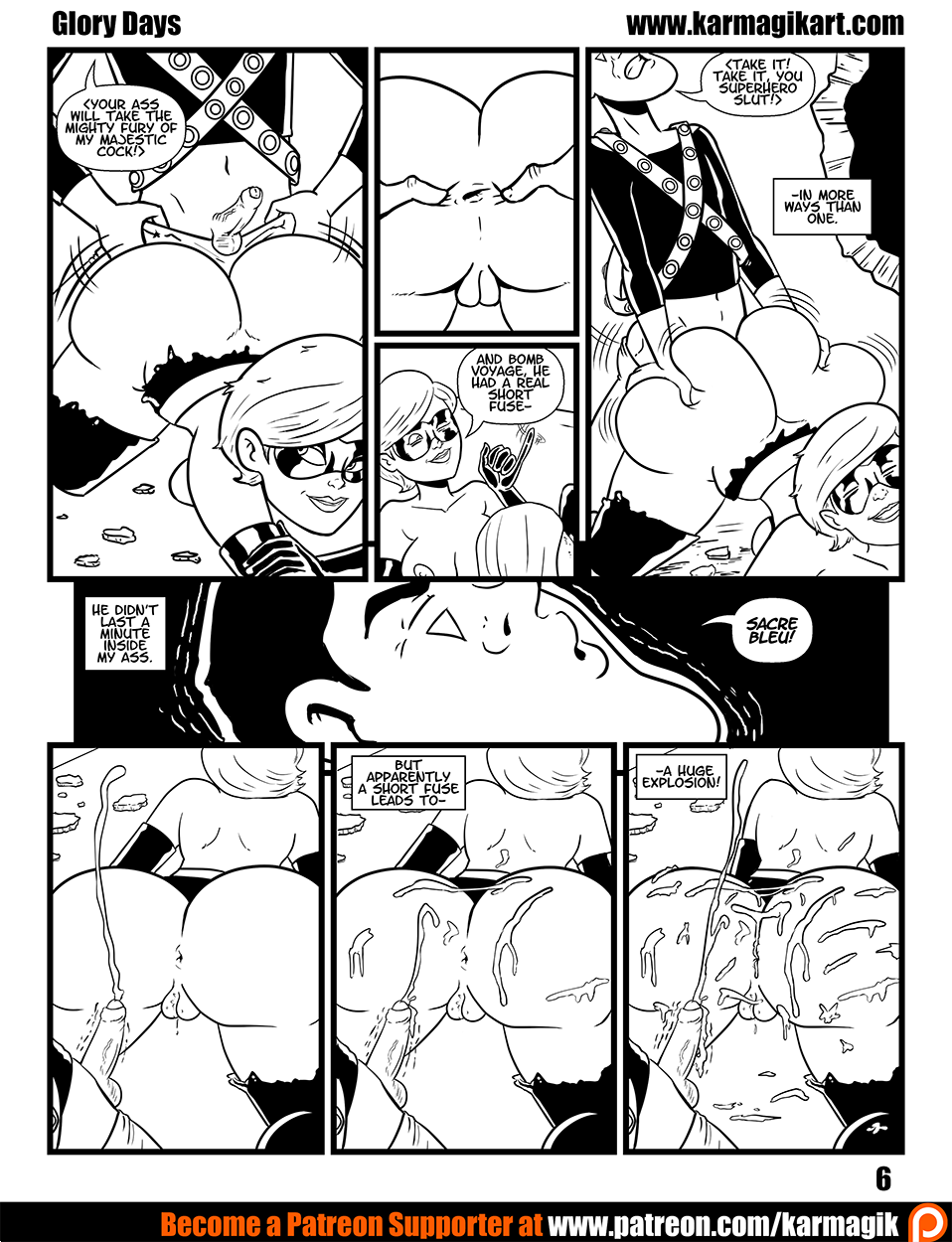 Elastigirl in Glory Days - Ink page 9 full