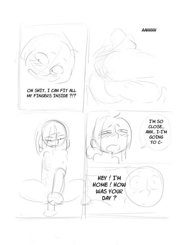 Unnamed Mascot Futa Comic + drafts page 9 full