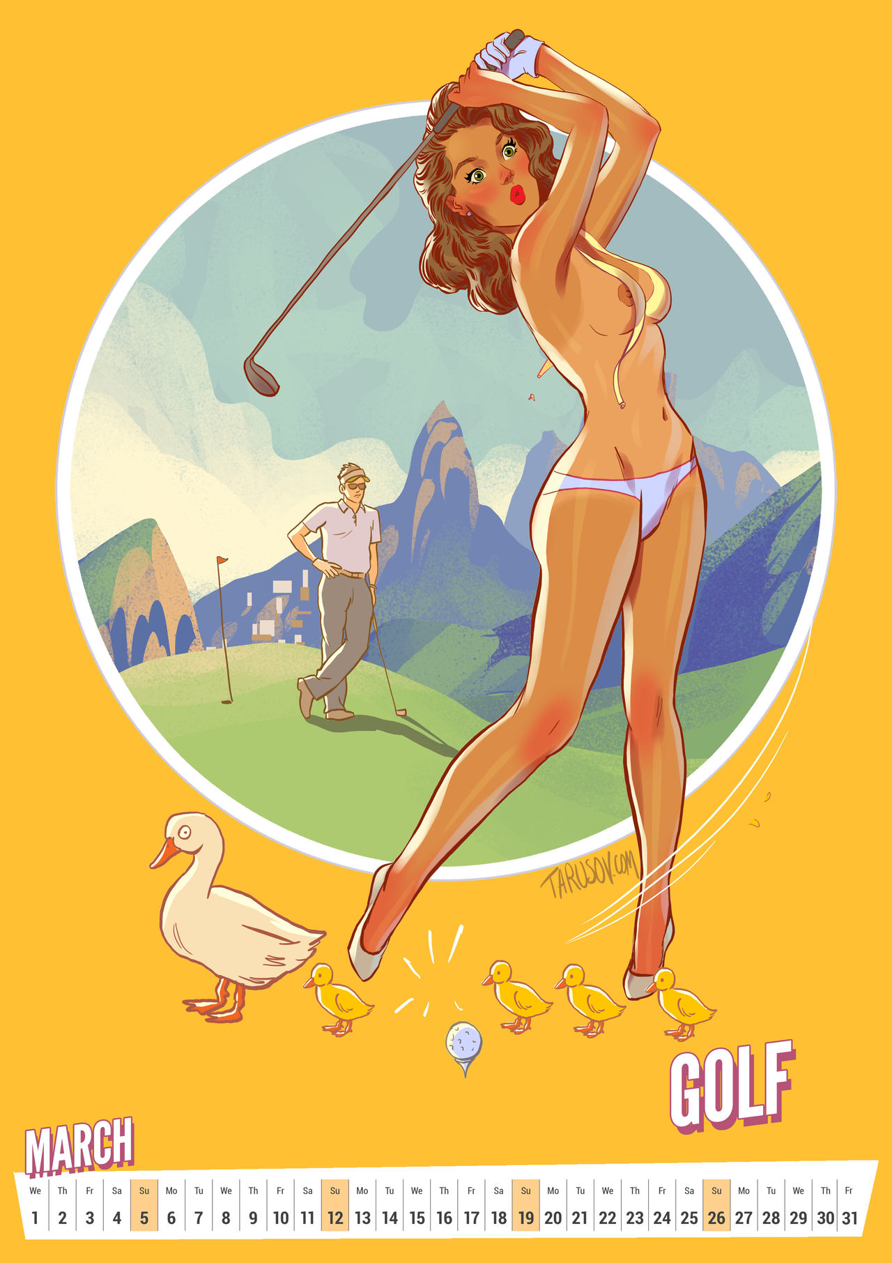 - 2017 Olympic Pin-Ups Calendar page 4 full