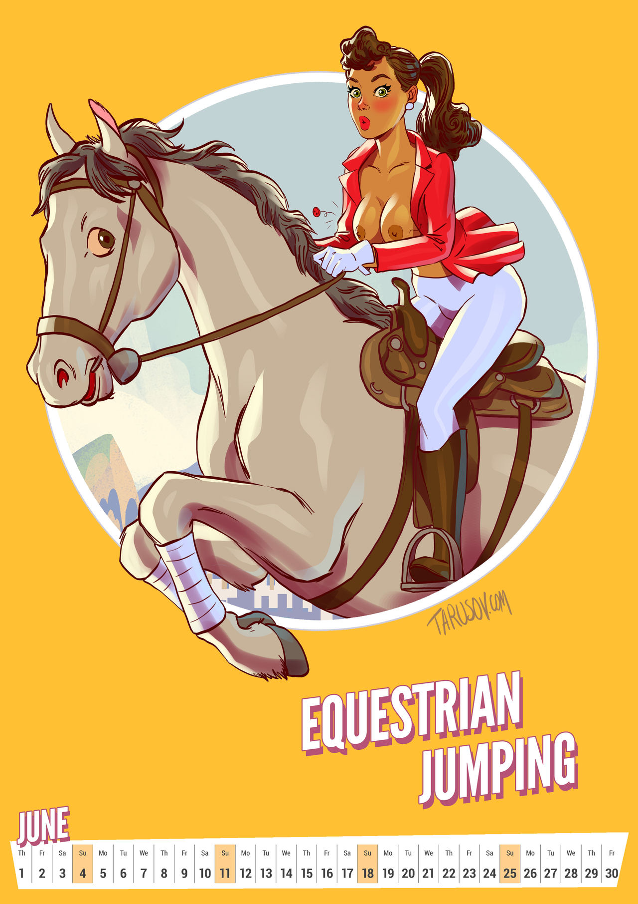 - 2017 Olympic Pin-Ups Calendar page 7 full