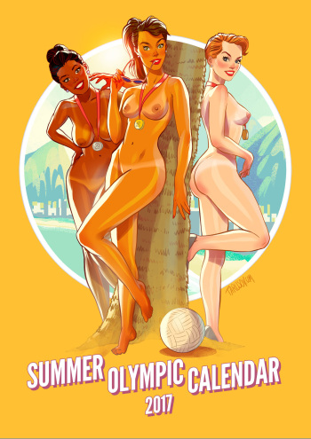 - 2017 Olympic Pin-Ups Calendar cover
