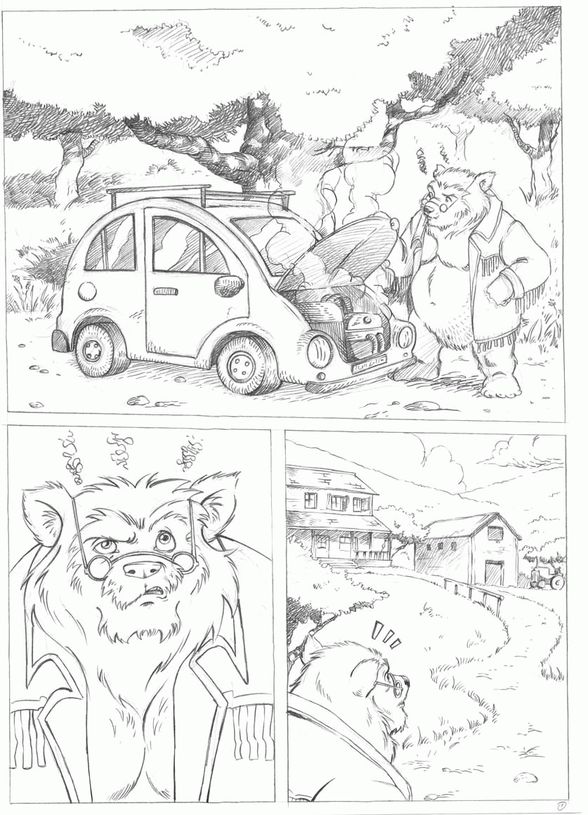 Bear and horse page 1 full