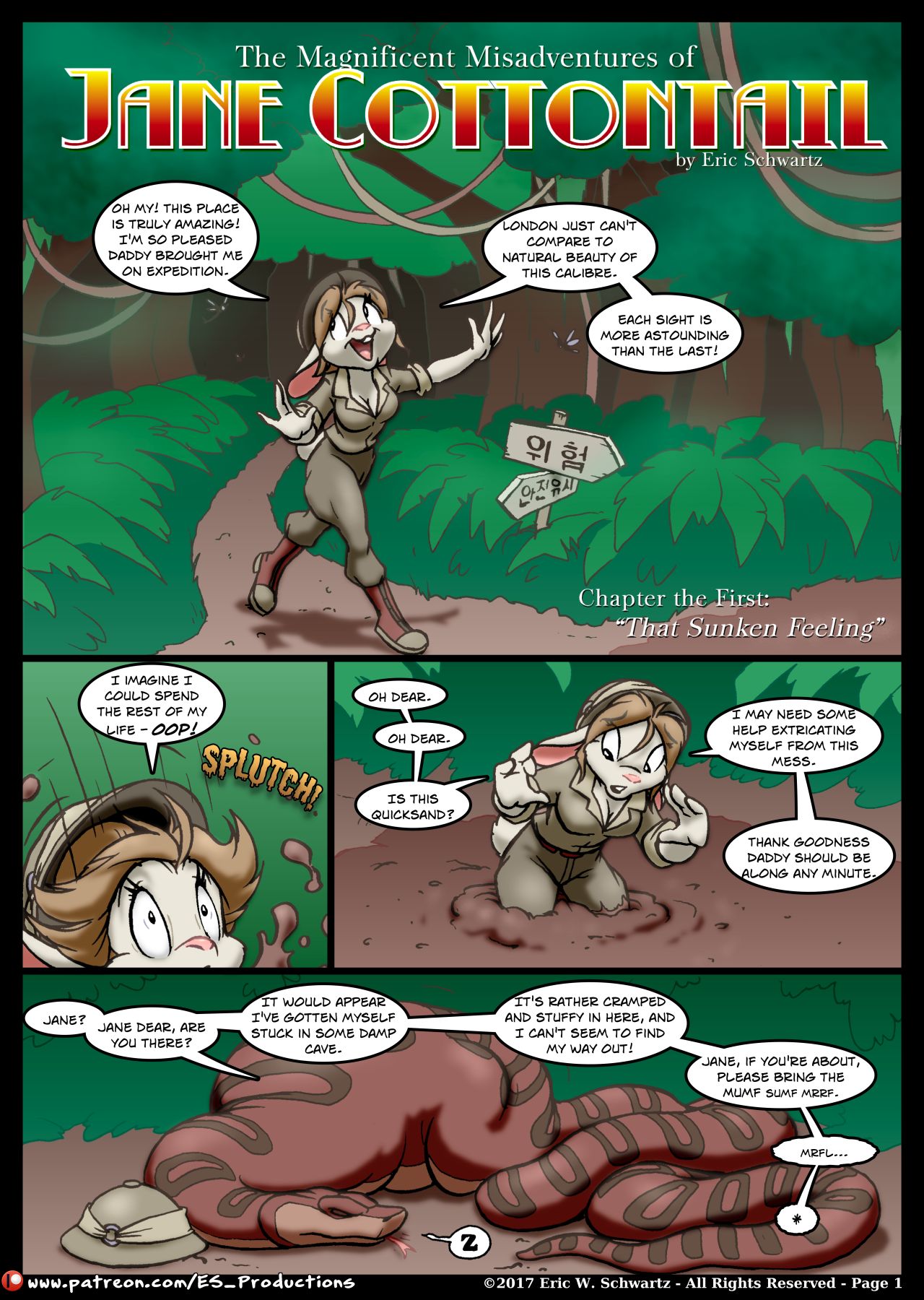 The Magnificent Misadventures of Jane Cottontail CH-1 page 1 full