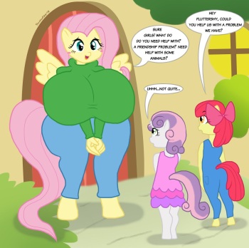 Fluttershy X Cutie Mark Crusaders cover