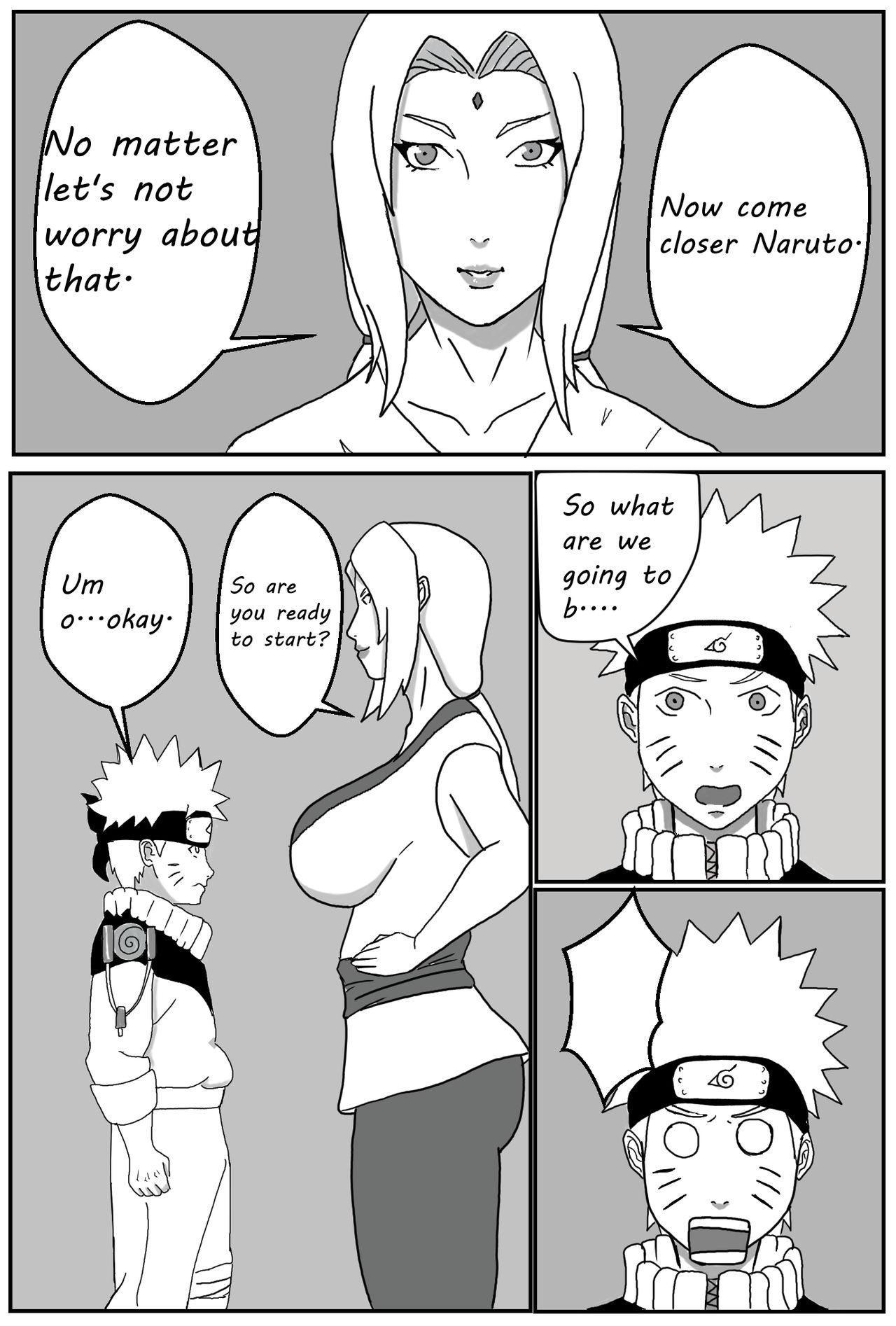 Naruto x Tsunade Comic page 4 full