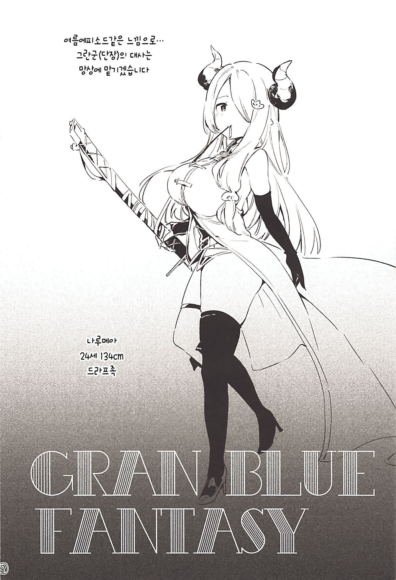Narmaya Onee-chan no Rough Bon | 나루메아 누나의 러프책 page 3 full