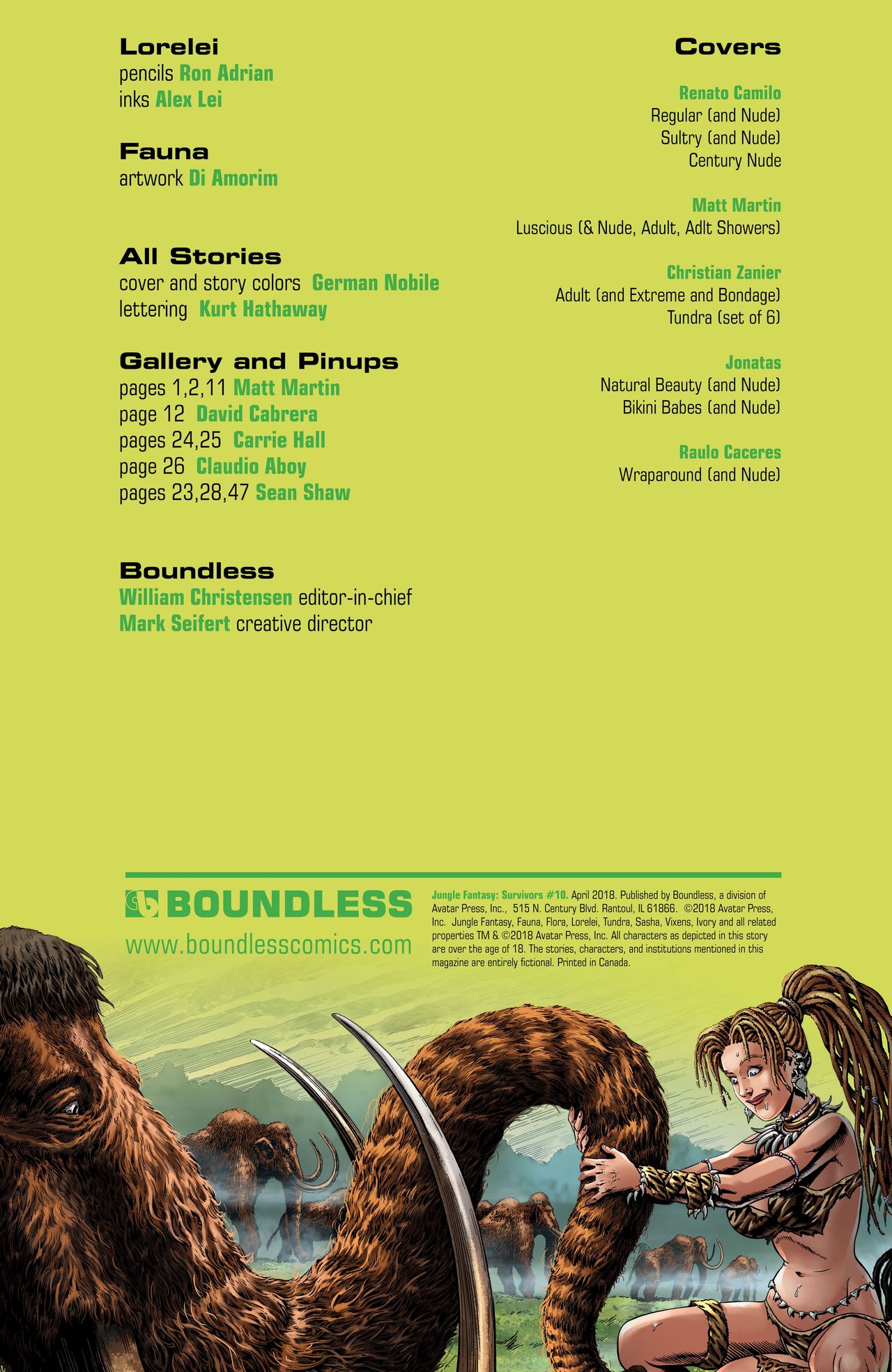Jungle Fantasy - Survivors #10 page 2 full
