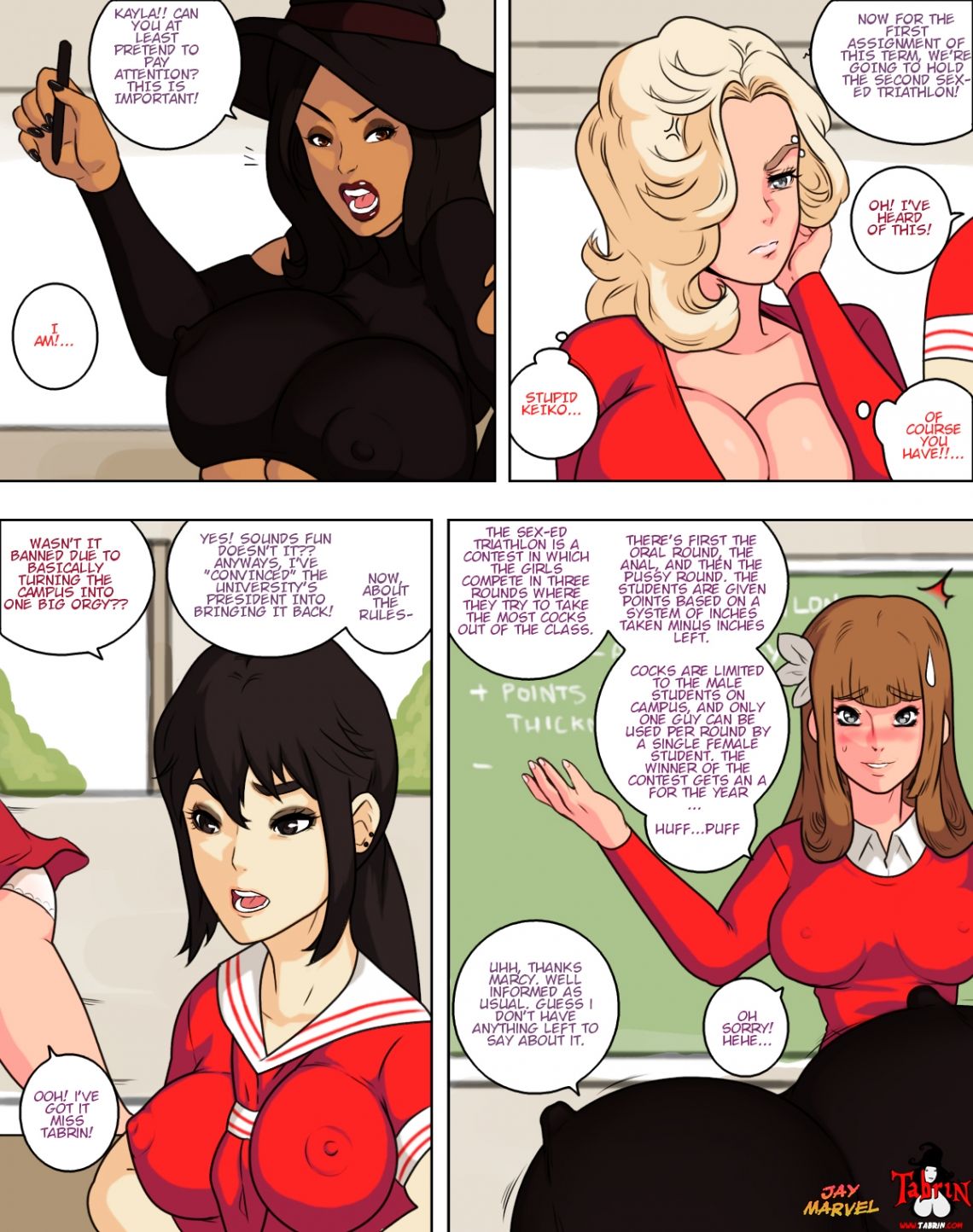 JAY☆ MARVEL Tabrin Sex-Ed Sex Triathlon page 2 full