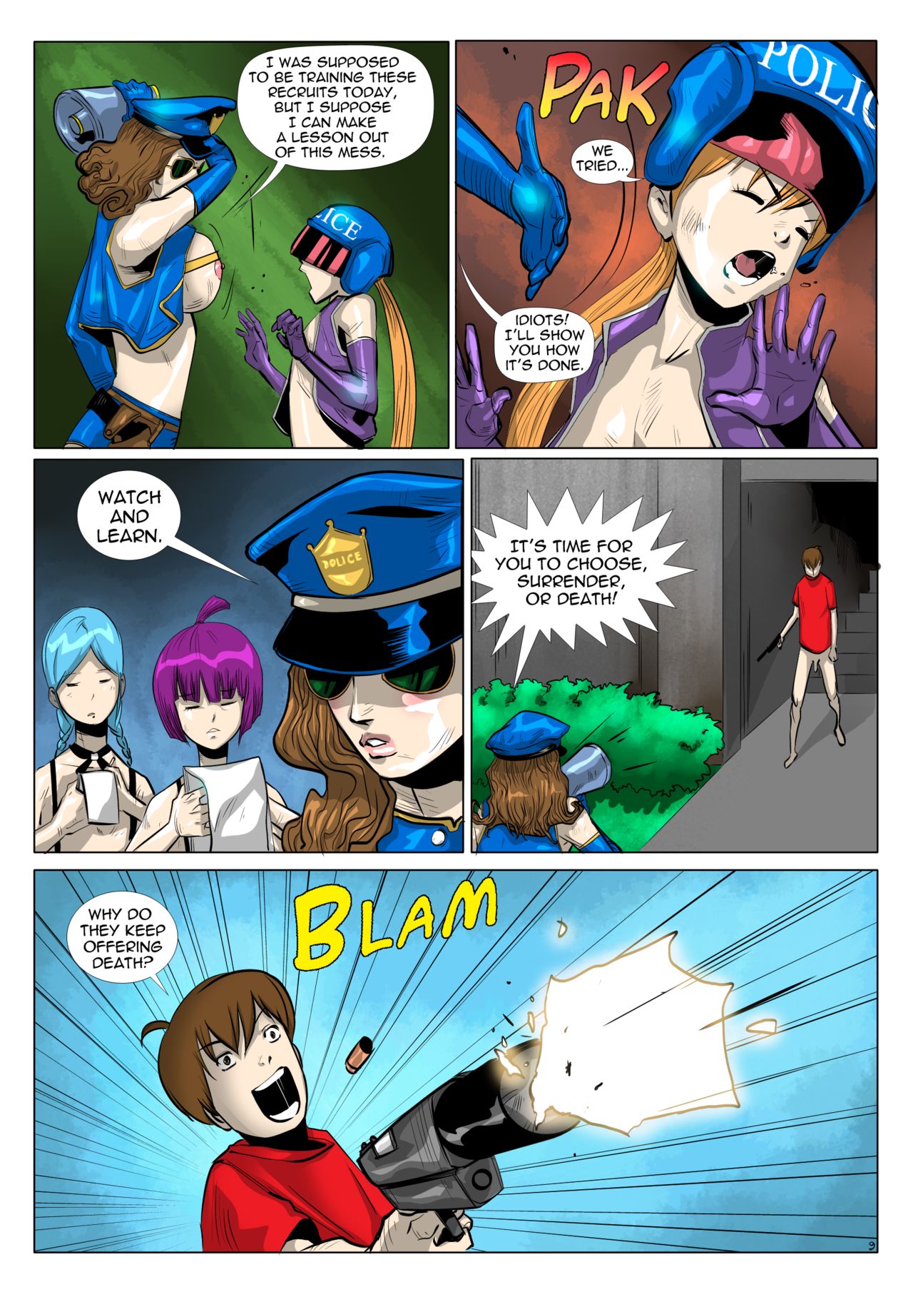 Loli Police, Part 1 - Tiger2Draw page 9 full
