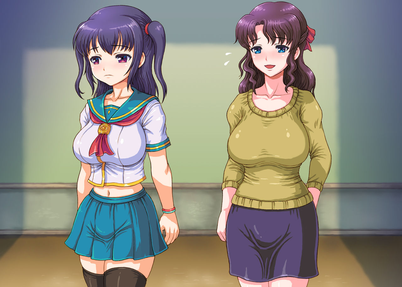 Hankouteki na Kyonyuu Musume to Bakunyuu Haha o Shitsuke Oyakodon o Tanoshimu Chuunen Yarou page 10 full