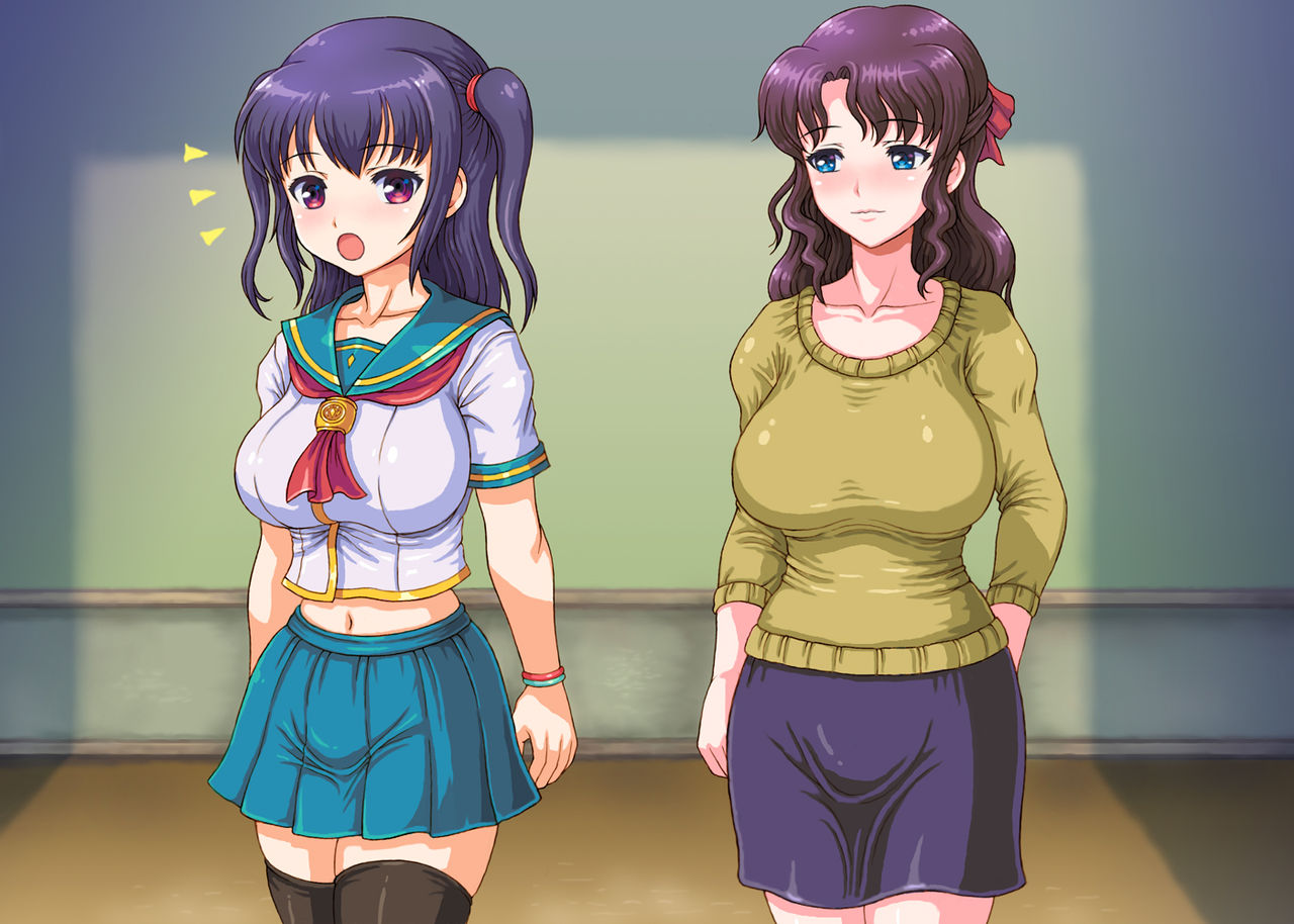 Hankouteki na Kyonyuu Musume to Bakunyuu Haha o Shitsuke Oyakodon o Tanoshimu Chuunen Yarou page 6 full