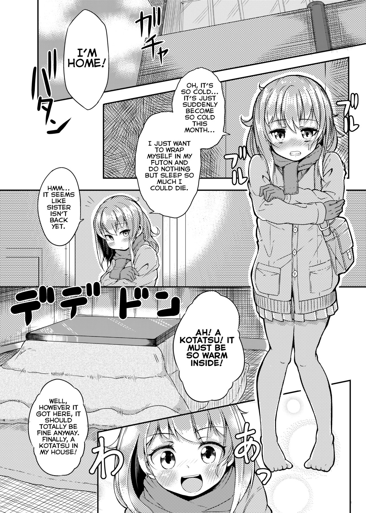 Shokushu Kotatsu to Onnanoko | Tentacle Kotatsu and Girl page 2 full