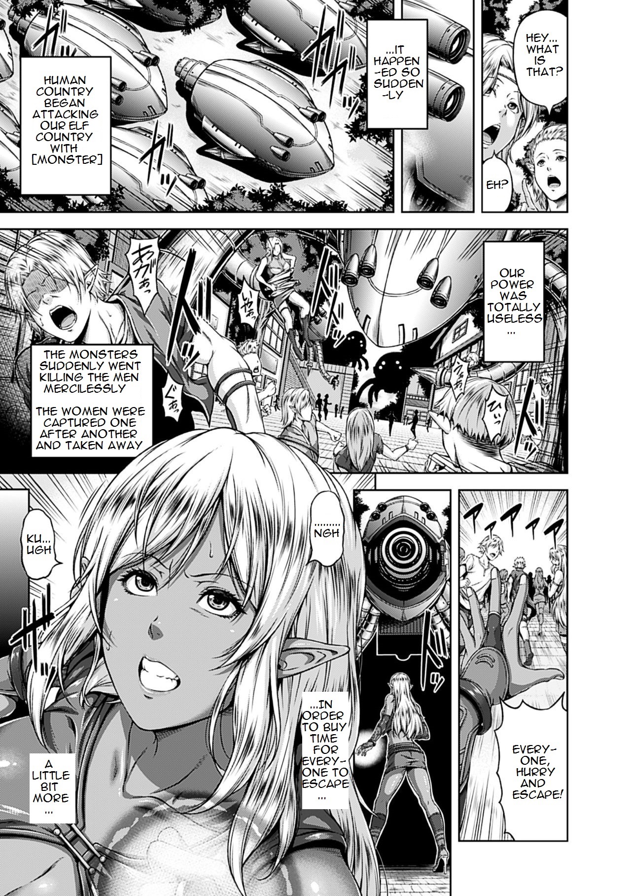 Seishoku Kaihatsu Torawareta Elf no Choukyou Jikken | Sexual Development - Torture Training of Captured Elf page 1 full