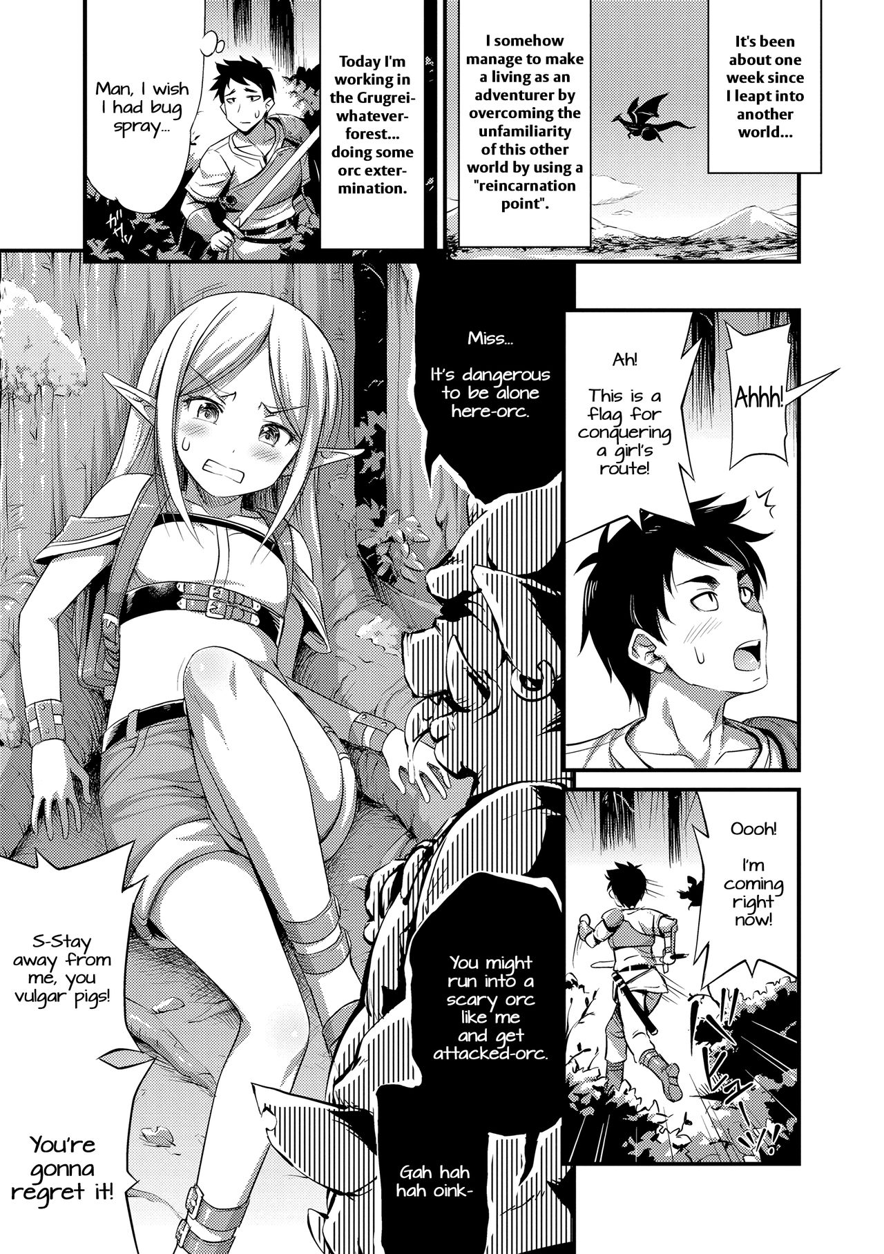 Isekai de Loli Elf Tasuketara Kou Natta | I Saved a Loli Elf in Another World and This Happened page 1 full