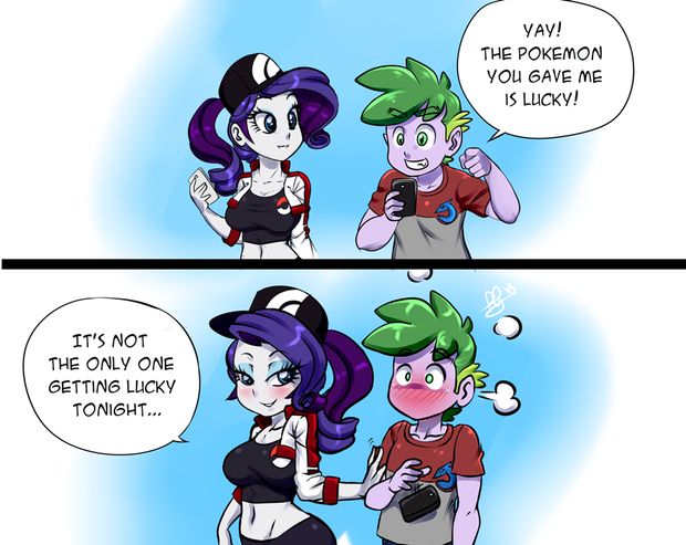 Pie-sama's Pokemon/My Little Pony Crossover Spike + Rarity Shipping Pics page 1 full