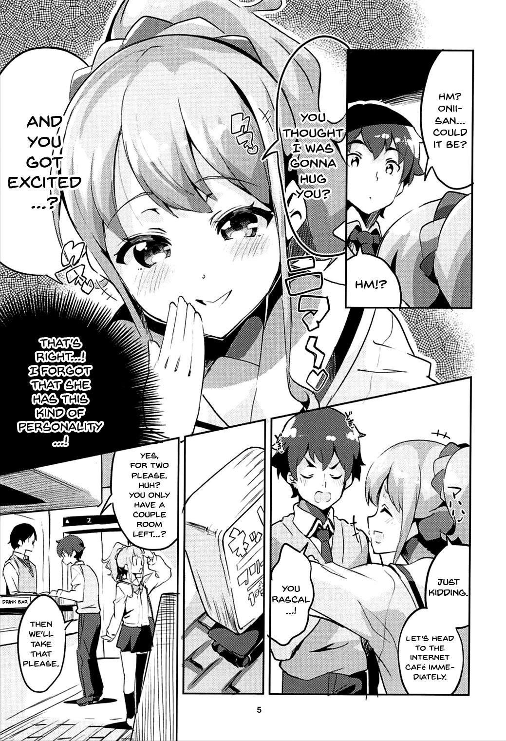 Jinno Megumi to NeCafe no Couple Seat de Ichaicha suru Hon | Making Out With Jinno Megumi On A Couple Seat Of The NeCafe page 4 full