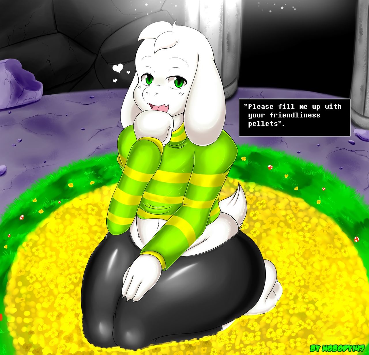 Seeing Assriel fills you up with Determination  by Nobody147 page 1 full