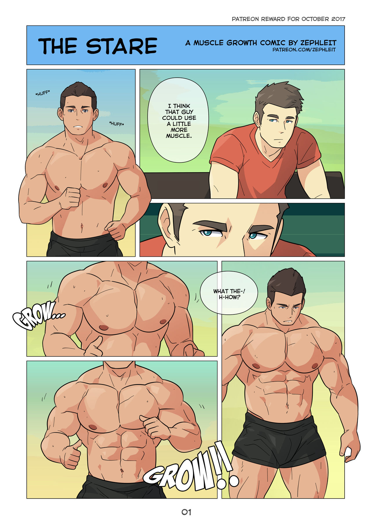 Muscle Growth Comic - Zephleit page 10 full
