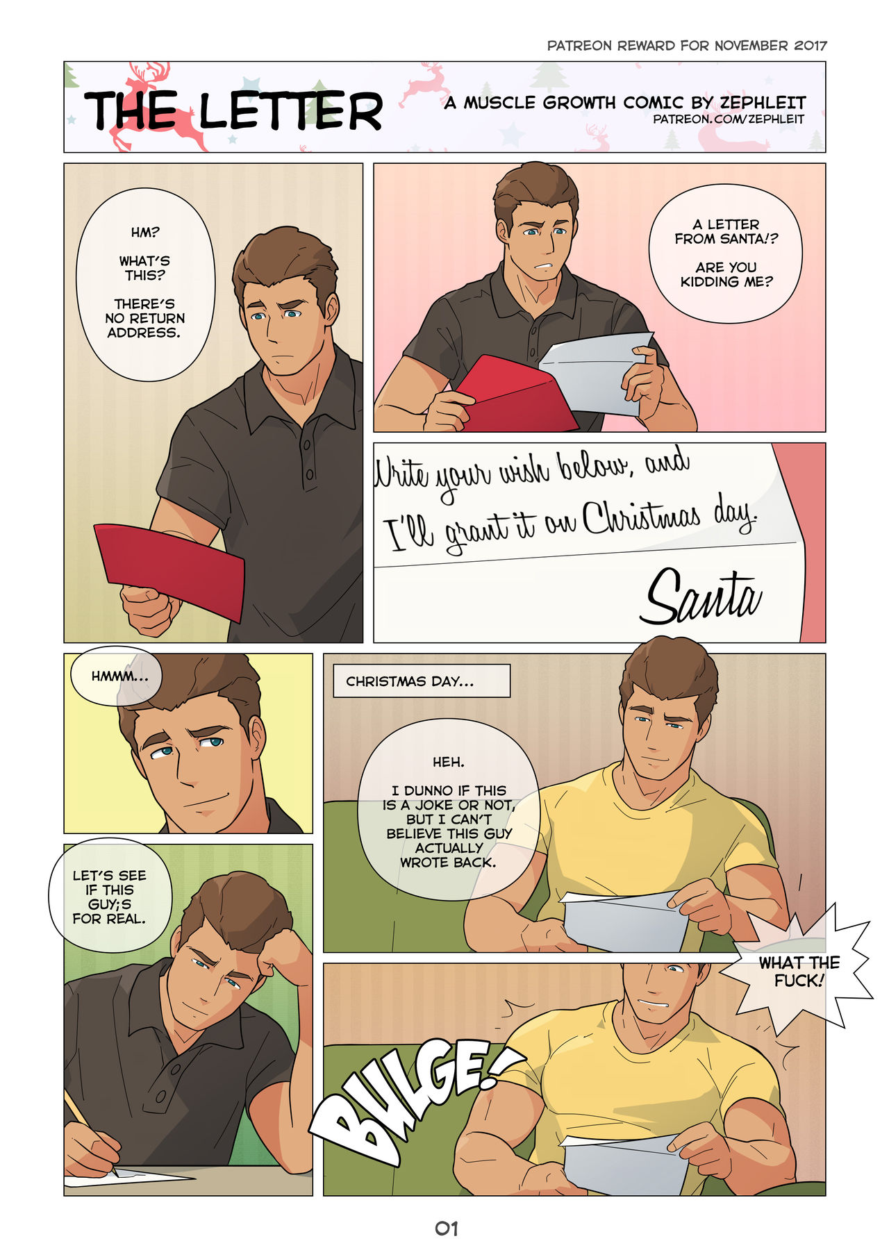 Muscle Growth Comic - Zephleit page 4 full