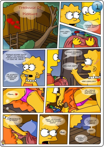 "Los Simpsons" - Casa del árbol del placer  "A todo color" cover