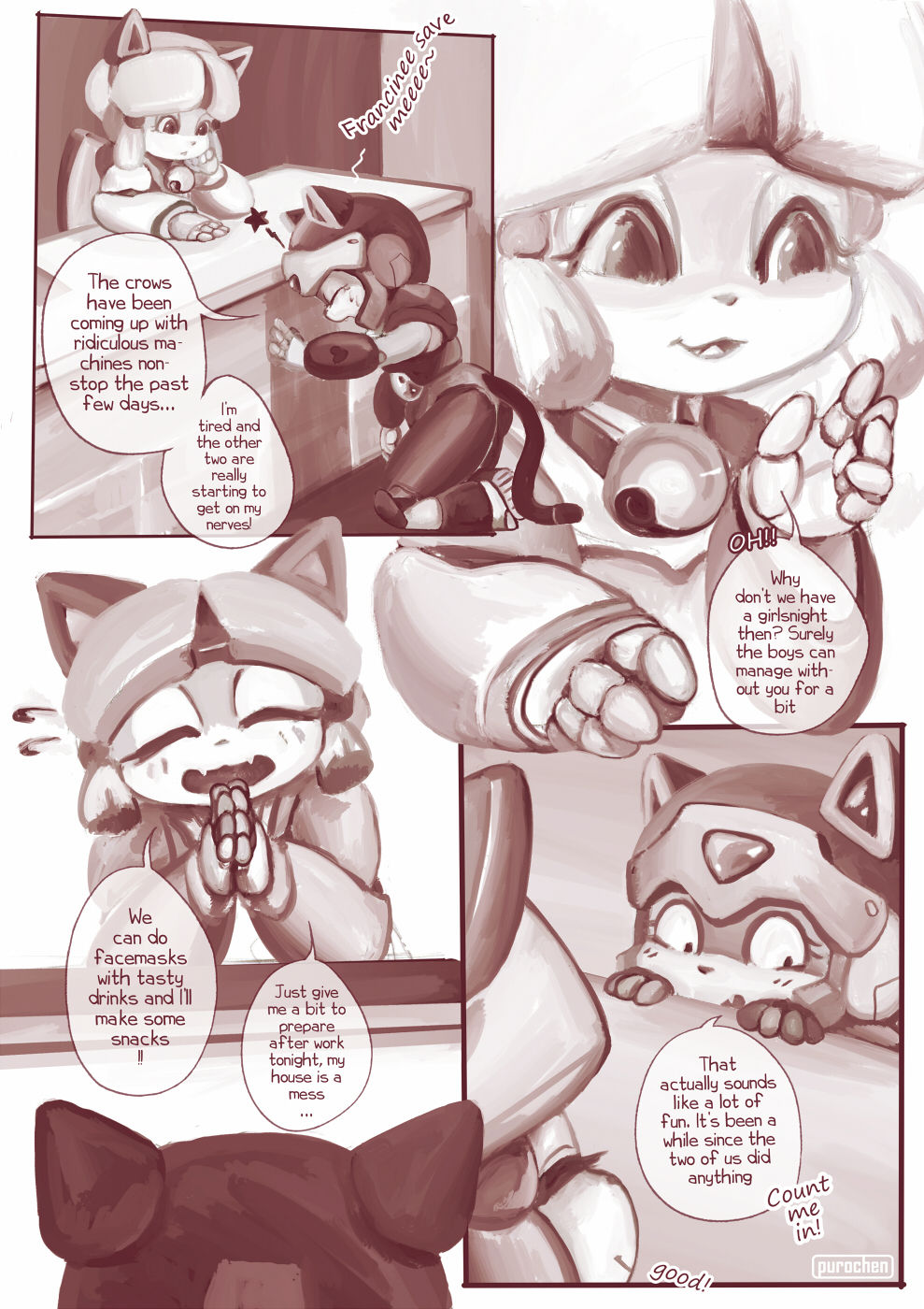 Samurai Pizza Cats Fancomic page 3 full