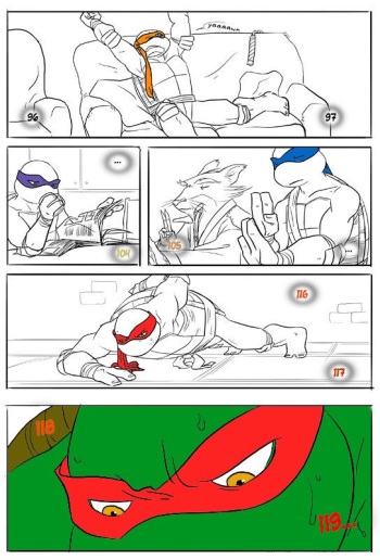 TMNT Black and Blue ch. 2 Colored by: Amateur cover