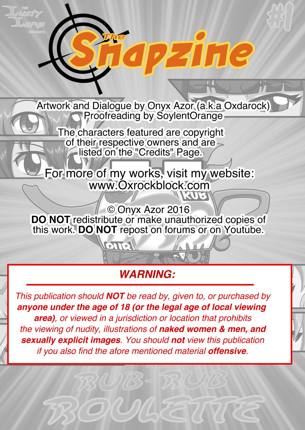 The Snapzine #1 page 2 full