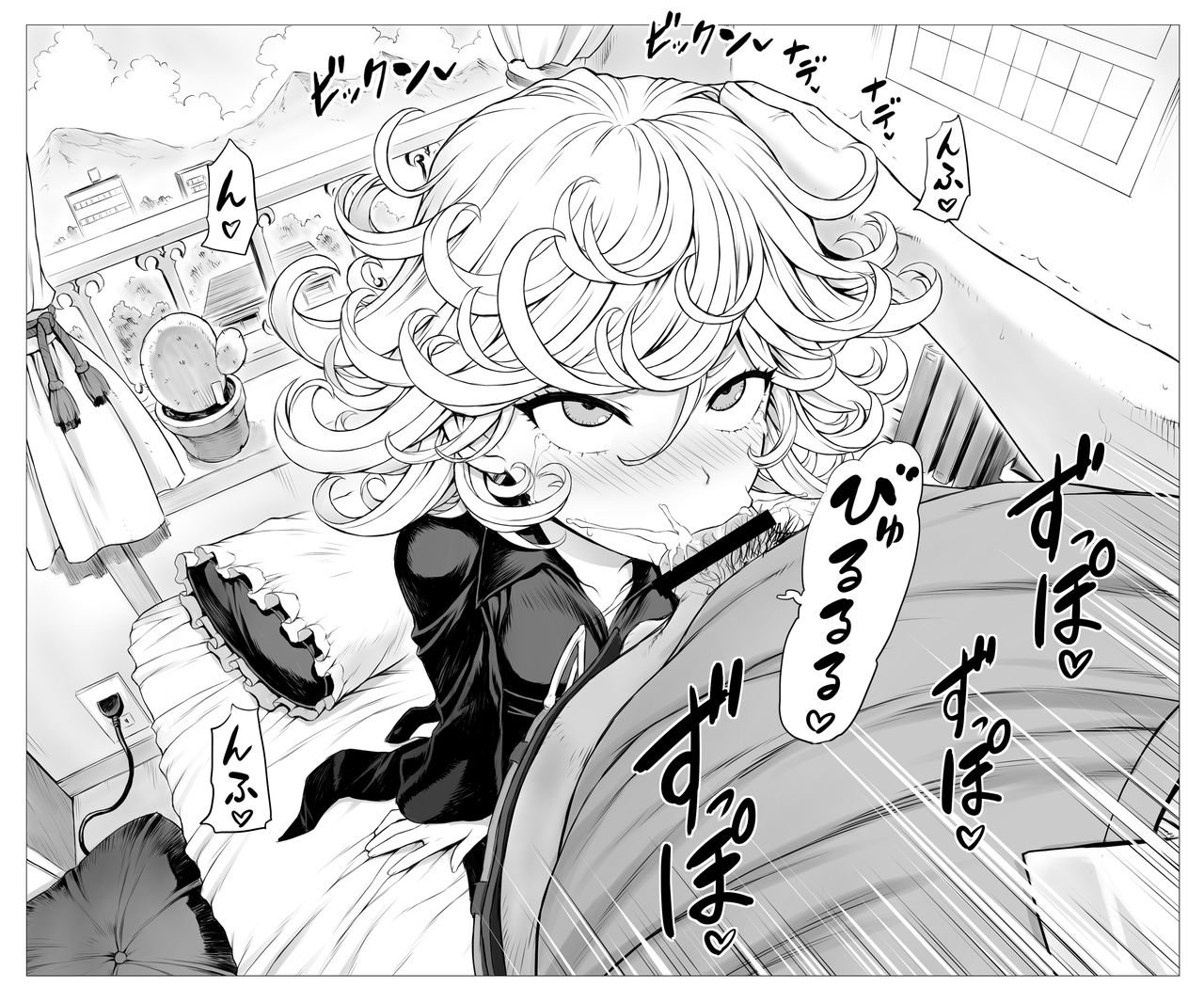 Date wa Tatsumaki-chan no Heya de Fella Shite Moraimasu + Kakutougi no Keriwaza ga Dekiru Kurai, Karada no Yawarakai Tatsumaki-chan to Sex page 4 full