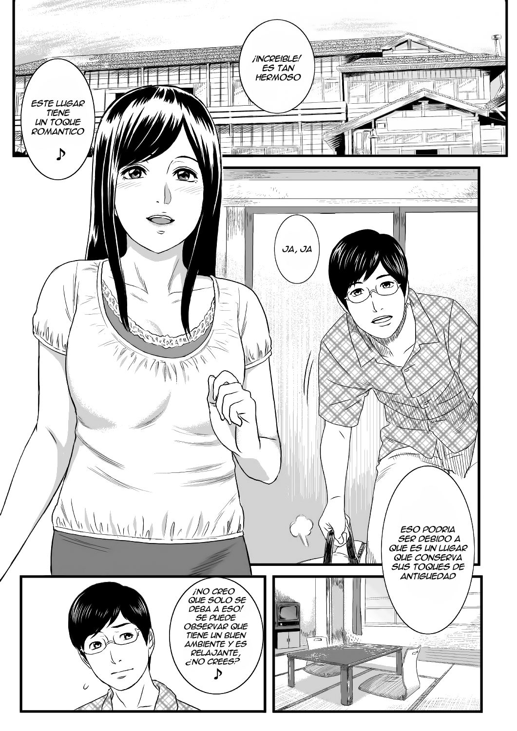 Onnayu ni Rannyuu Sareta Tsuma | Una Esposa Atrapada en el Baño page 2 full
