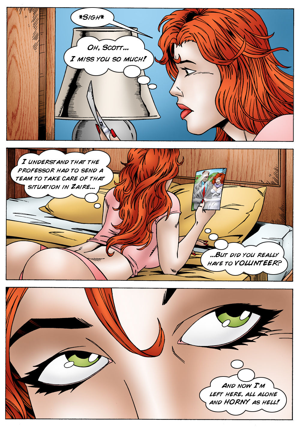 Jean Grey cheats on Scott Summers by fucking Logan Leandro Comics page 2 full