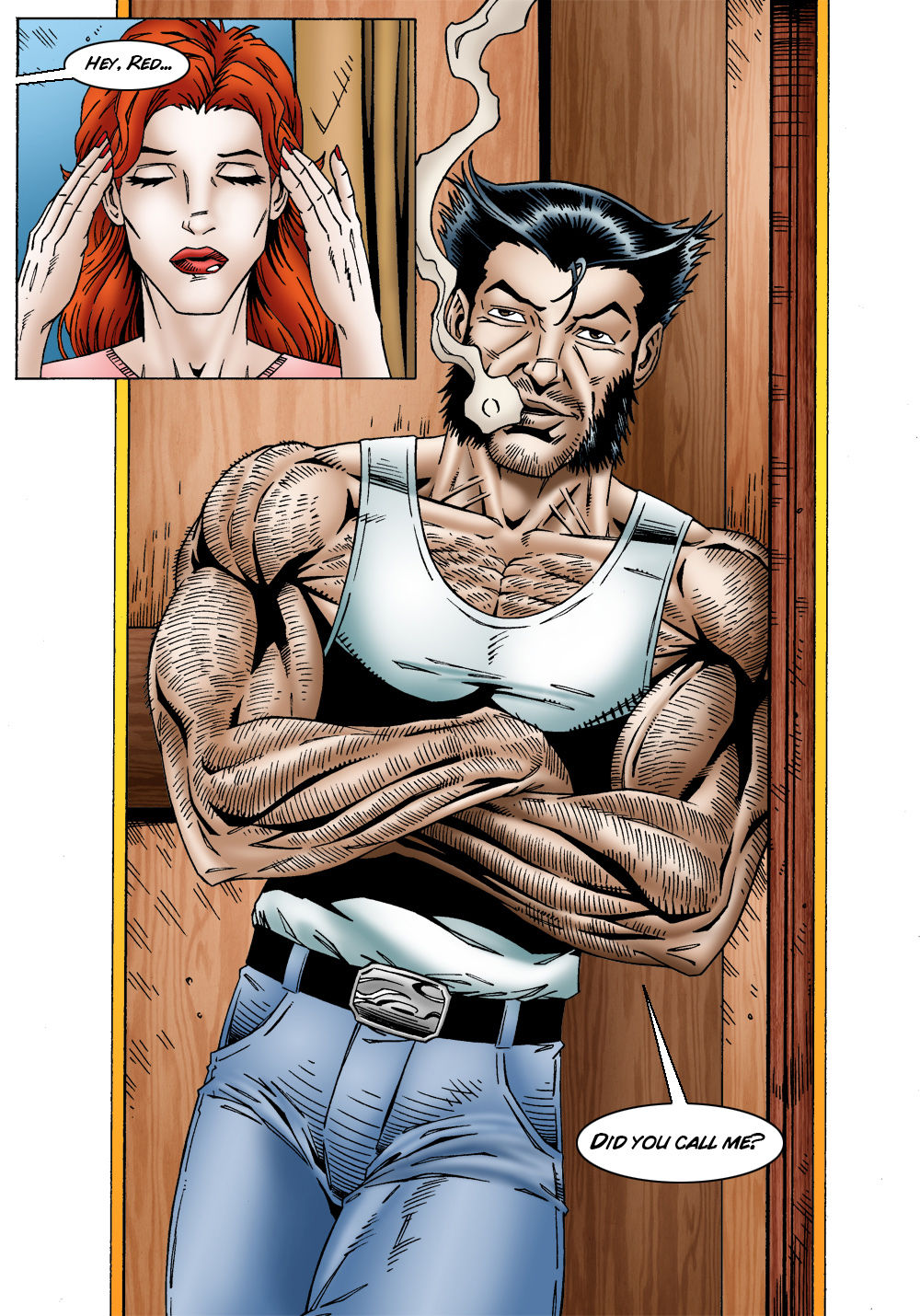 Jean Grey cheats on Scott Summers by fucking Logan Leandro Comics page 7 full