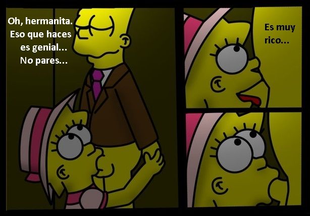 Comic xxx de "Los Simpsons" - Lisa ayuda a Bart page 5 full