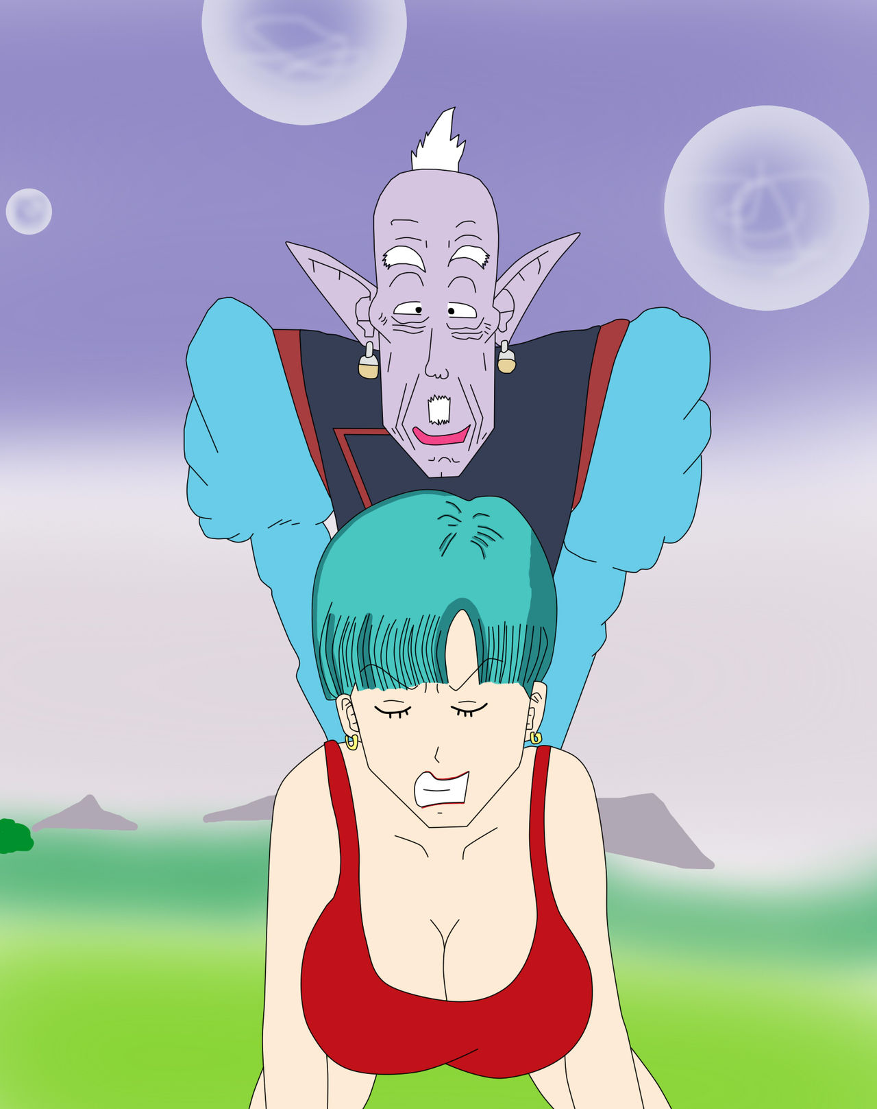 Bulma's Wet Nightmare page 4 full