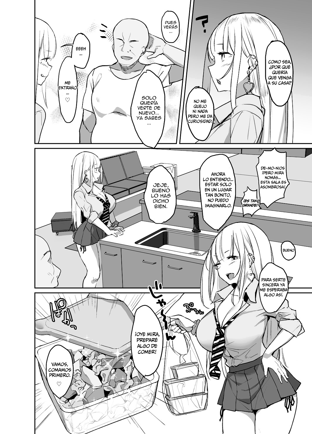 Ecchi na Gal JK ga Kyokon Zetsurin Oji-san to Pakoru Yatsu. page 3 full