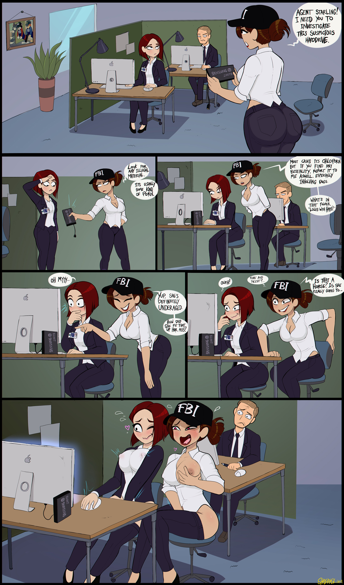 FBI/Stacy comics page 1 full