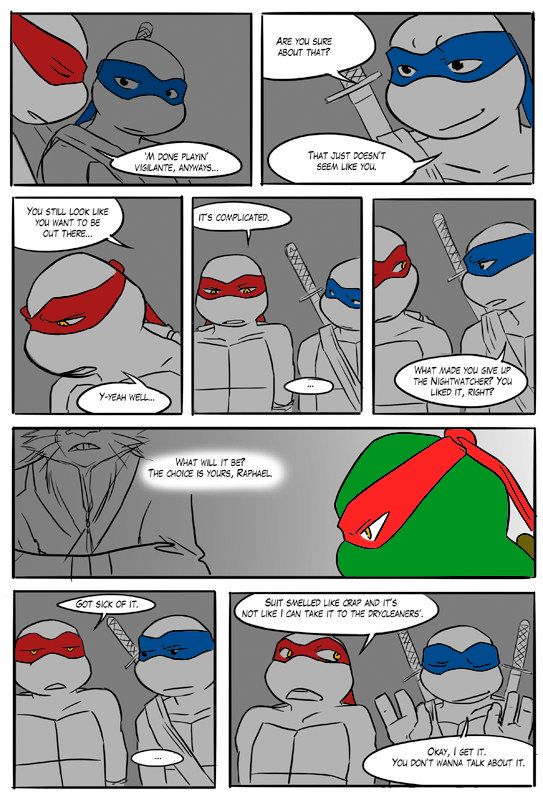 TMNT Black and Blue ch. 3 Colored by: Amateur page 10 full