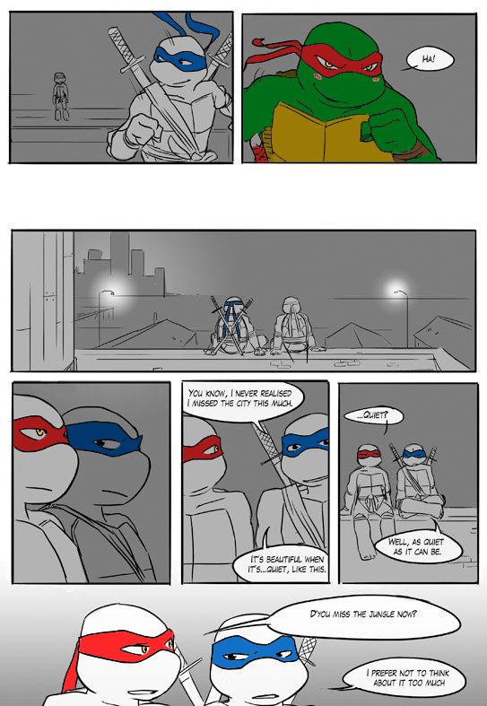 TMNT Black and Blue ch. 3 Colored by: Amateur page 8 full