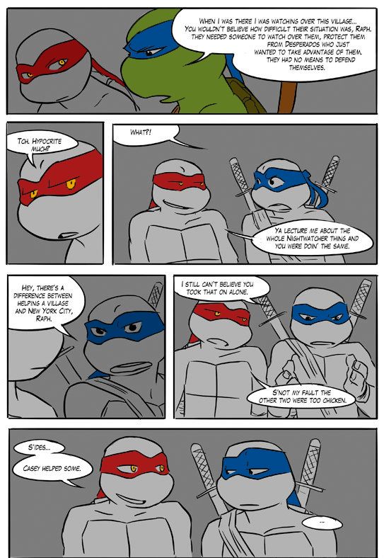 TMNT Black and Blue ch. 3 Colored by: Amateur page 9 full