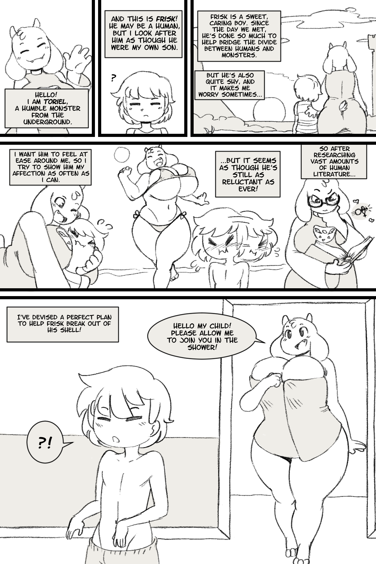 Undertale Patreon Comic page 1 full