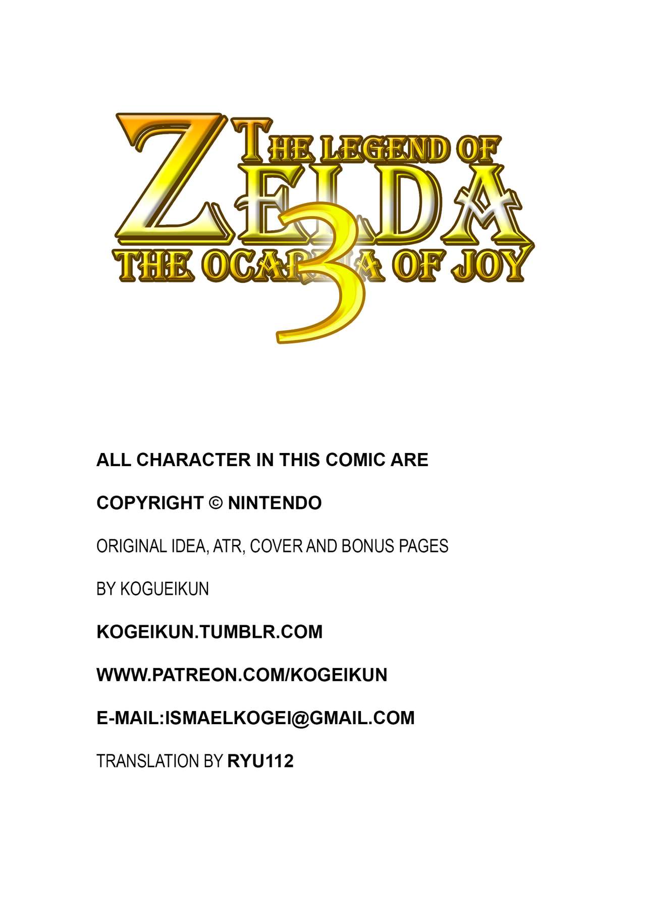 The Legend of Zelda: The Ocarina of Joy #3 page 3 full
