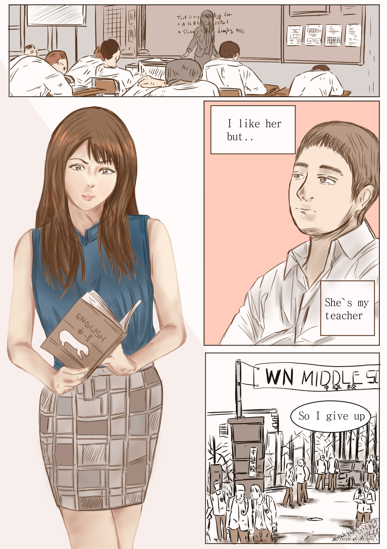 cute crossdressing teacher is my own slave. : PART 2 page 2 full