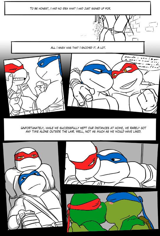 TMNT Black and Blue ch. 4 Colored by: Amateur page 1 full
